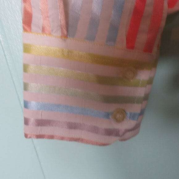 BC Collection LS Shirt Striped Size Large NWT - Picture 2 of 6